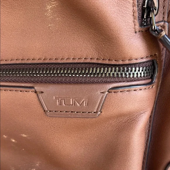 Tumi Chestnut Brown Leather Backpack for Men - Picture 4 of 12